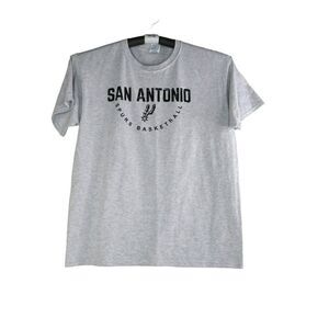 NBA San Antonio Spurs Elliot 32 Basketball T-Shirt Size Large Gray Short Sleeve